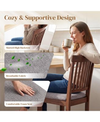 Bar Stools Set of 2, Modern Upholste Barstools