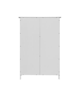 Freestanding Bathroom Cabinet, Wooden Entryway Storage Organizer with 4 Drawers and 1 Cupboard, Bathroom Furniture