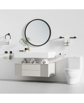 14 Pieces Wall-Mounted Bathroom Hardware Accessory Set, Stainless Steel Towel Bar Set for Bathroom, Kitchens and Bedroom