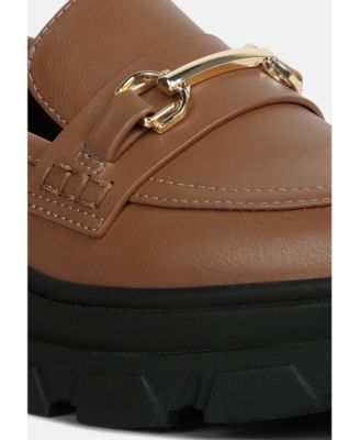 Womens oklyn horsebit embellished chunky platform loafers