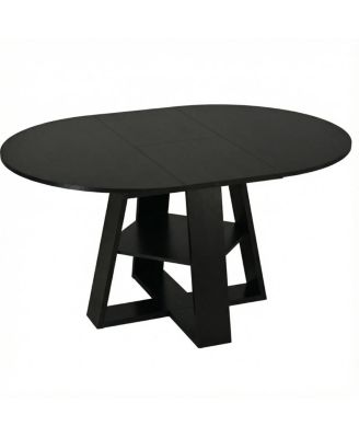 Extendable Round Dining Table for 4-8