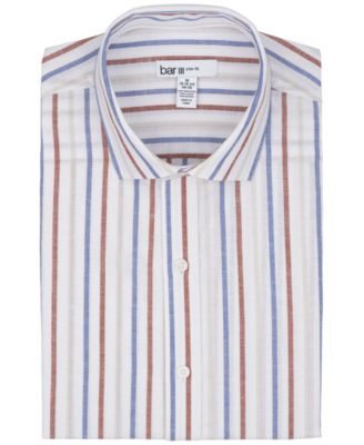 Men's Linen Slim-Fit Oslo Stripe Dress Shirt