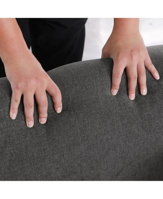 Chenille Modular Sofa with Iron Frame (68.5" L)