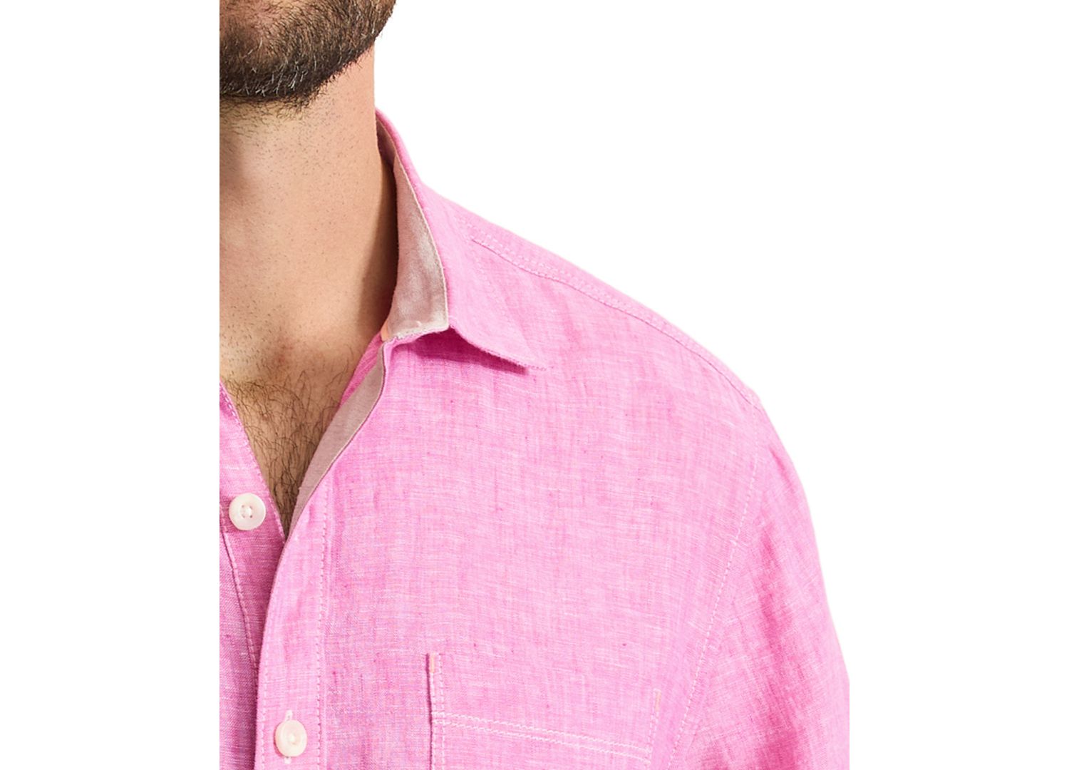 Men's 100% Linen Paradise Breezer Long-Sleeve Shirt