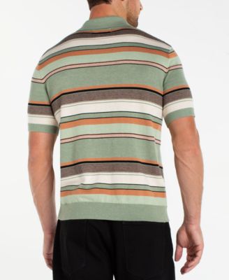 Men's Short-Sleeve Johnny Collar Sweater