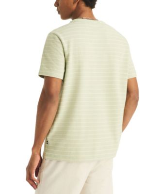 Men's Short-Sleeve Seersucker Striped T-Shirt