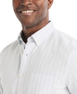 Men's Long-Sleeve Stretch Oxford Strip Shirt