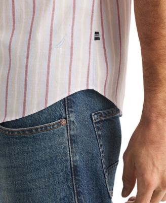 Men's Short-Sleeve Striped Shirt