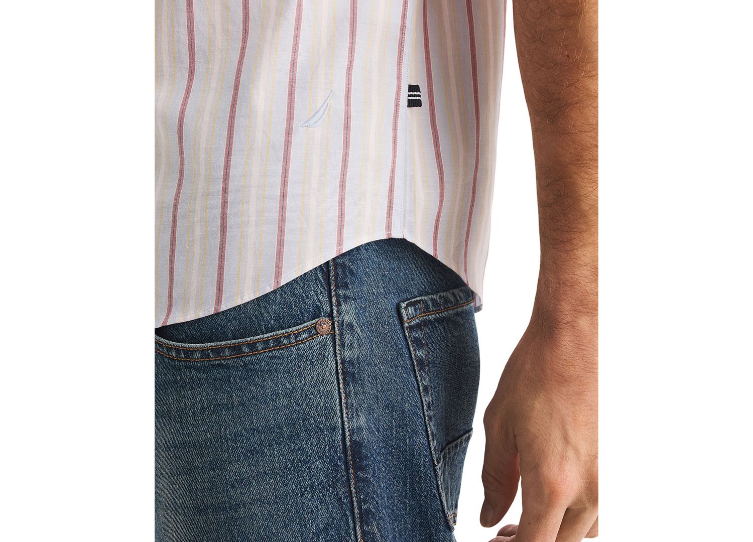 Men's Short-Sleeve Striped Shirt