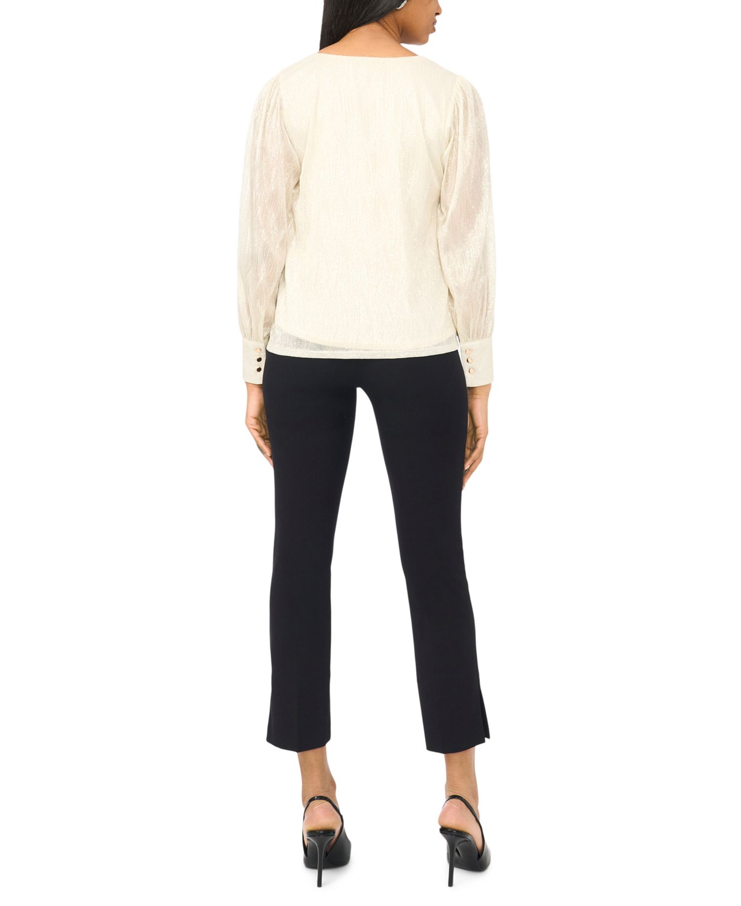 Women's V-Neck Knit Blouse