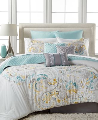 CLOSEOUT! Sahar 10-Pc. Queen Comforter Set - Bed In A Bag - Bed & Bath ...