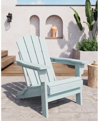 Oversized Folding Adirondack Chairs Set of 2 – Heavy Duty HDPE, Weather Resistant, 380 lbs Capacity