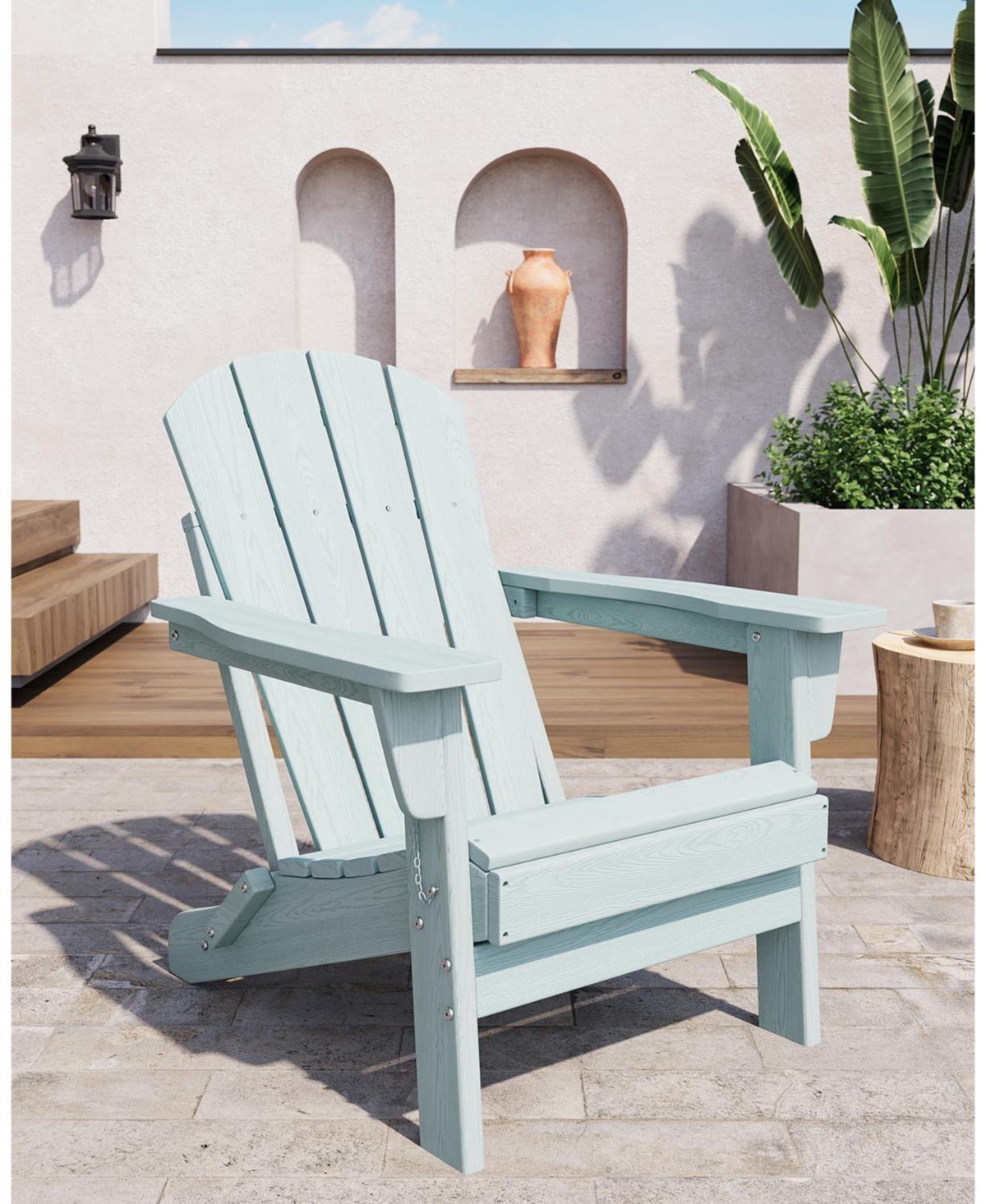 gaomon Oversized Folding Adirondack Chairs Set of 2 – Heavy Duty Hdpe, Weather Resistant