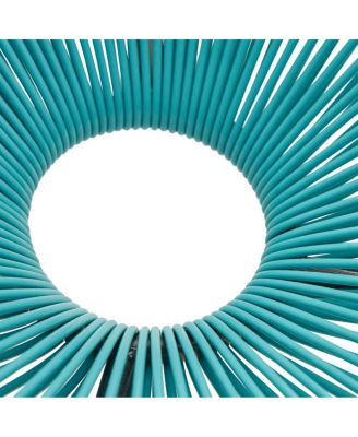 Streamdale Outdoor Faux Rattan Woven Steel Frame Chair