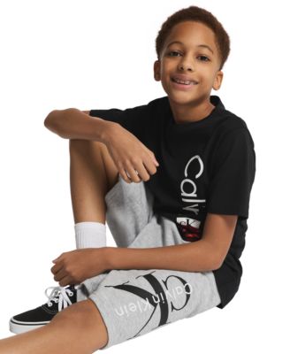 Boys' 8-20 Vertical CK Short-Sleeve Crewneck T-Shirt