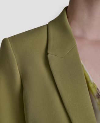 Petite Textured Open Front Blazer