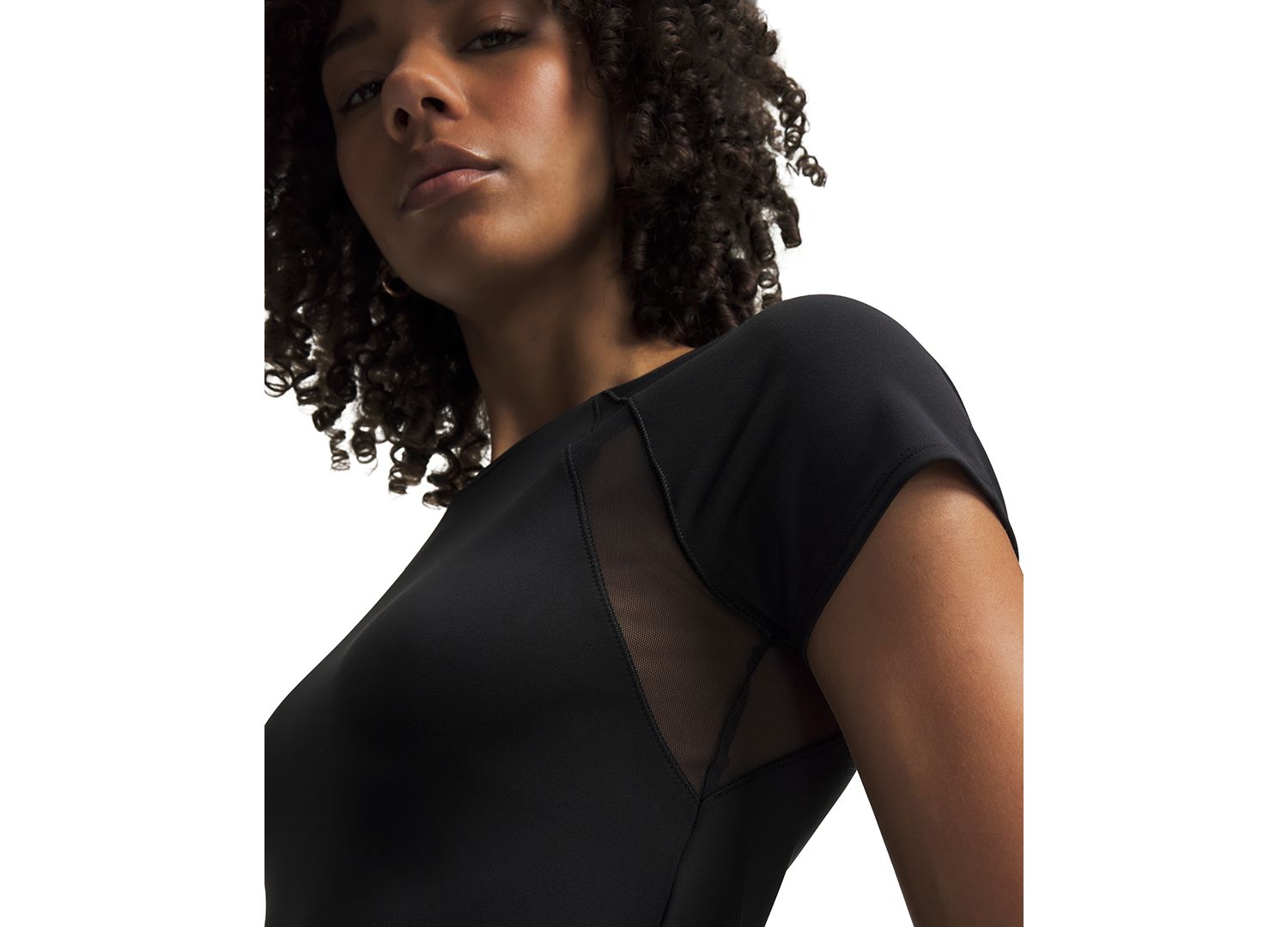 Women's Motion Mesh Short-Sleeve Top