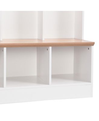  Wide Hall Tree with Storage Bench, Shoe Cabinet & Coat Rack