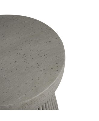 Hourglass Outdoor Side Table with Striped Base