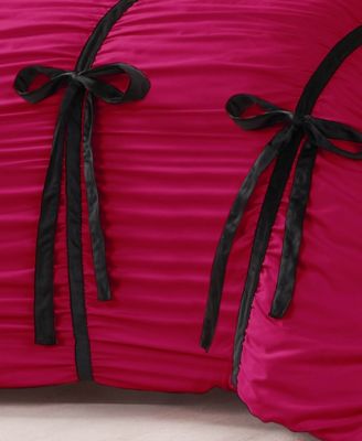 Amelie Velvet Bows Ruched 2-Pc. Comforter Set, Twin/Twin XL