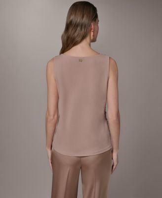 Women's Scoop Neck Mesh Cami Top