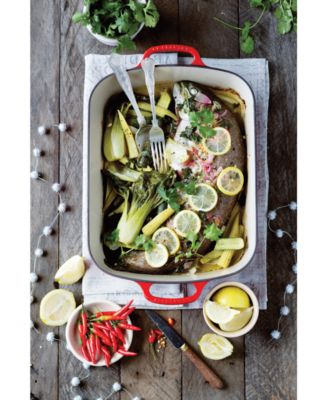 Enameled Cast Iron 5.25-Quart Rectangular Roaster