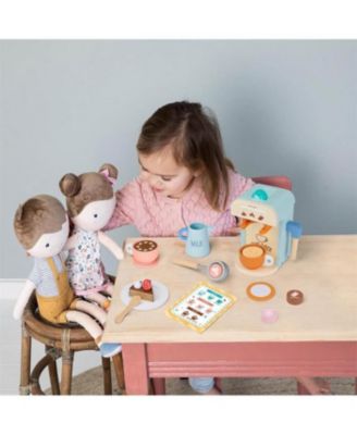 Play Kitchen Accessories – Children’s Coffee Maker: Wooden Kids Play Coffee Maker Set