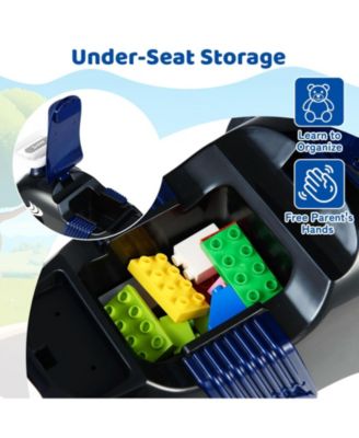 Kids Ride On Car Sliding Toy with Music and Under-Seat Storage
