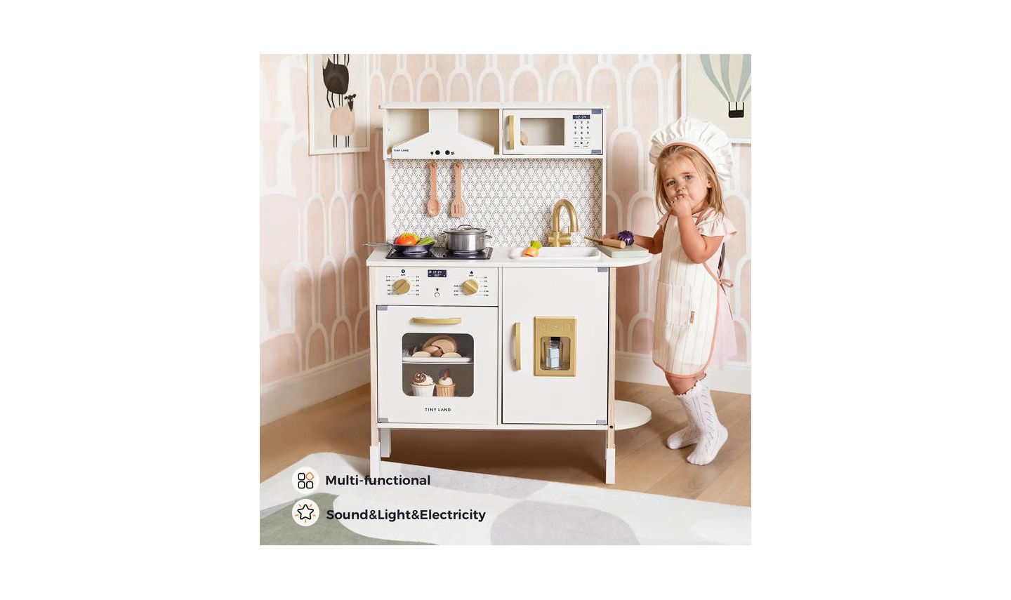 Детская игрушка Tiny Land PopJoy Adjustable Play Kitchen, Ages 3+ — фото 2