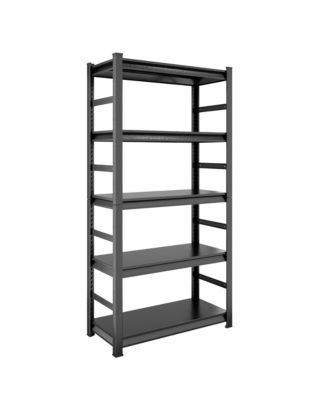 5-Tier Storage Rack, Heavy-Duty Metal Shelving Unit with Adjustable Shelves for Garage, Warehouse and Commercial Use