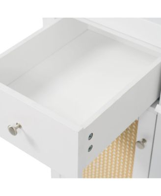 60" Wheelchair Accessible Bathroom Vanity with SMC Sink, Modern Storage Cabinet with Soft Close Drawers & Pine Legs