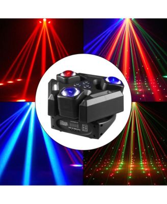 150W Moving Laser Stage Light, RGBW Beams with Sound Control & DMX
