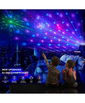 5-in-1 Magic Ball Party Light - Laser Projector with 96 Patterns, UV, Strobe & RGB Wash