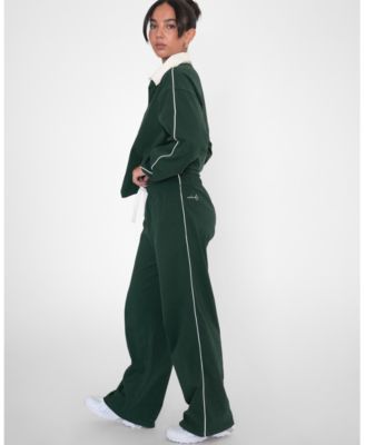 Women's Rugby Piping Relaxed Wide Leg Pant