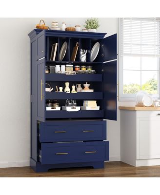 Farmhouse Kitchen Pantry, 4 Doors