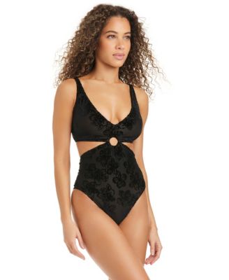 Women's Plunge Ring Over-The-Shoulder Monokini