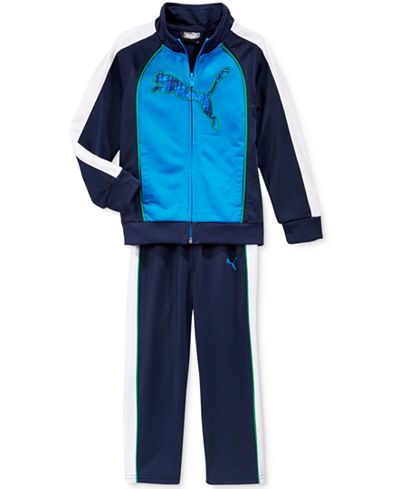 Puma Little Boys' 2-Pc. Tricot Track Jacket and Pant Set
