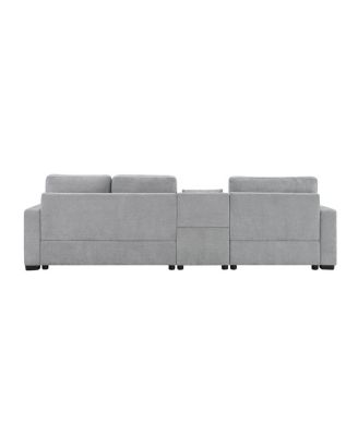 Modern  Modular Upholstered 3-Seater Sofa Couch with Storage