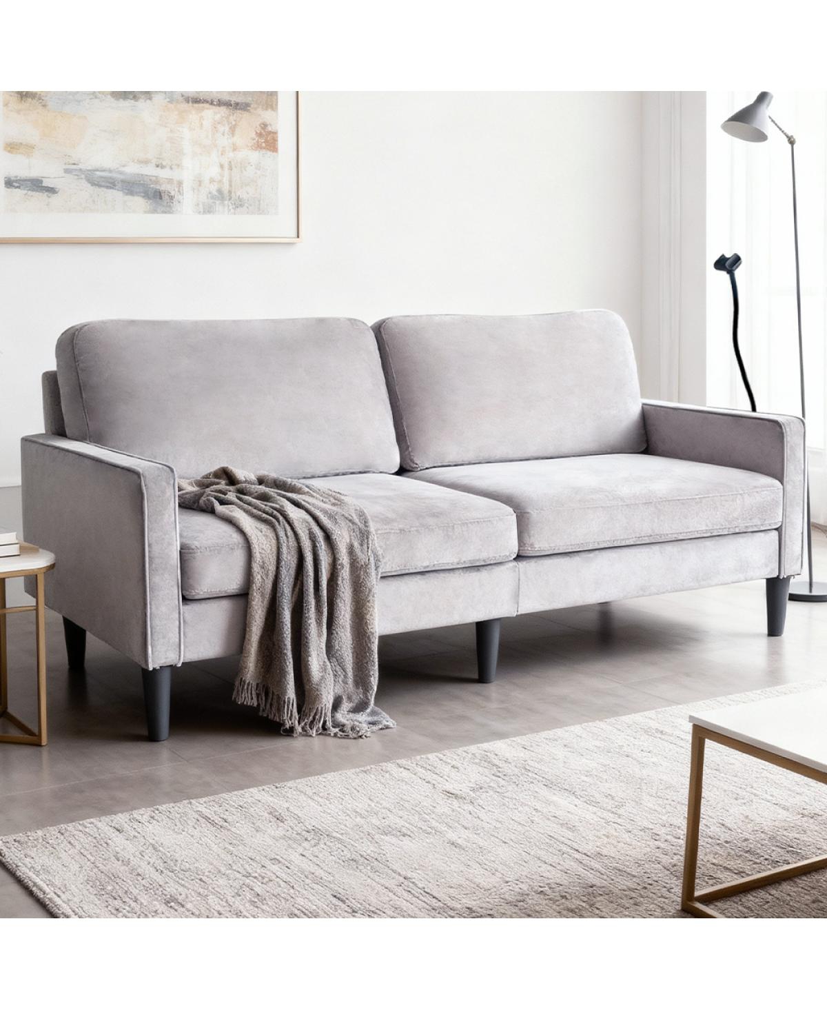 Streamdale Furniture Modern Loveseat Sofa with Chenille Recliner, Removable Cover & Spring Cushions
