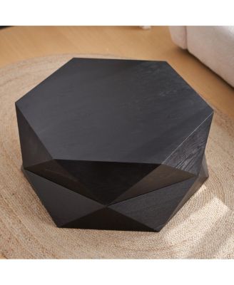 Retro Flip Top Coffee Table with Hidden Storage