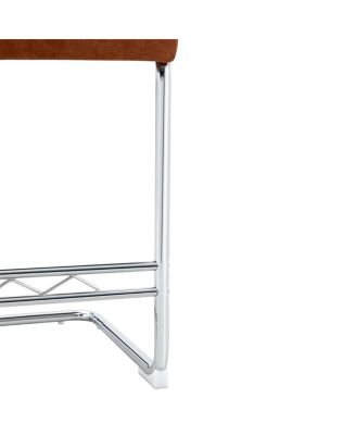 4-piece bar chair set with walnut wood grain bar table & storage