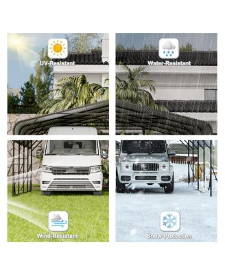 Carport 20 x 20 Shelter - All-Weather, Quick Assembly, Secure, Reinforced