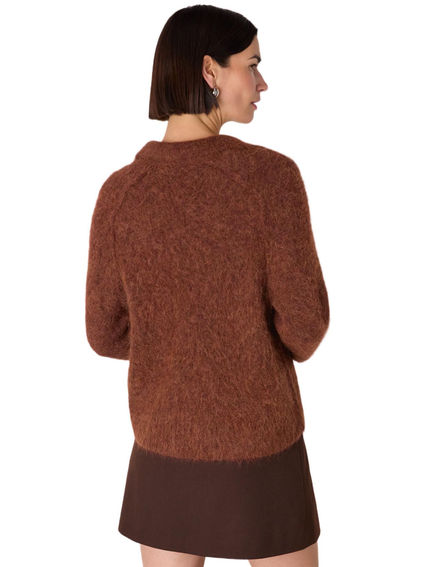 Women's Alpaca Collar Neck Knit Sweater