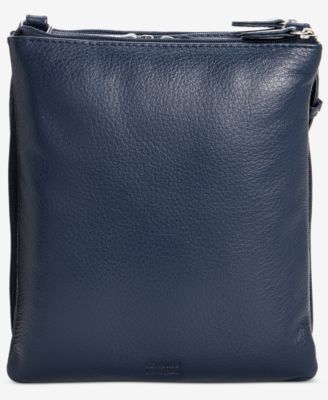 Triple-Zip Pebble Leather Dasher Crossbody