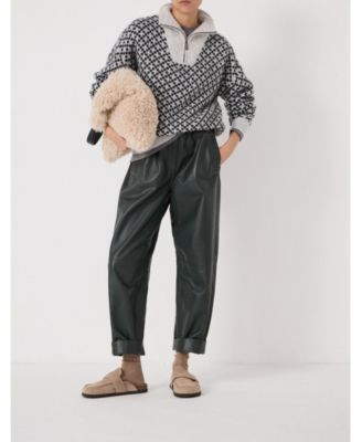 Women's Juno Quarter Zip Mono Jacquard Jumper