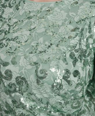 Plus Size Boat Neck Ball Gown