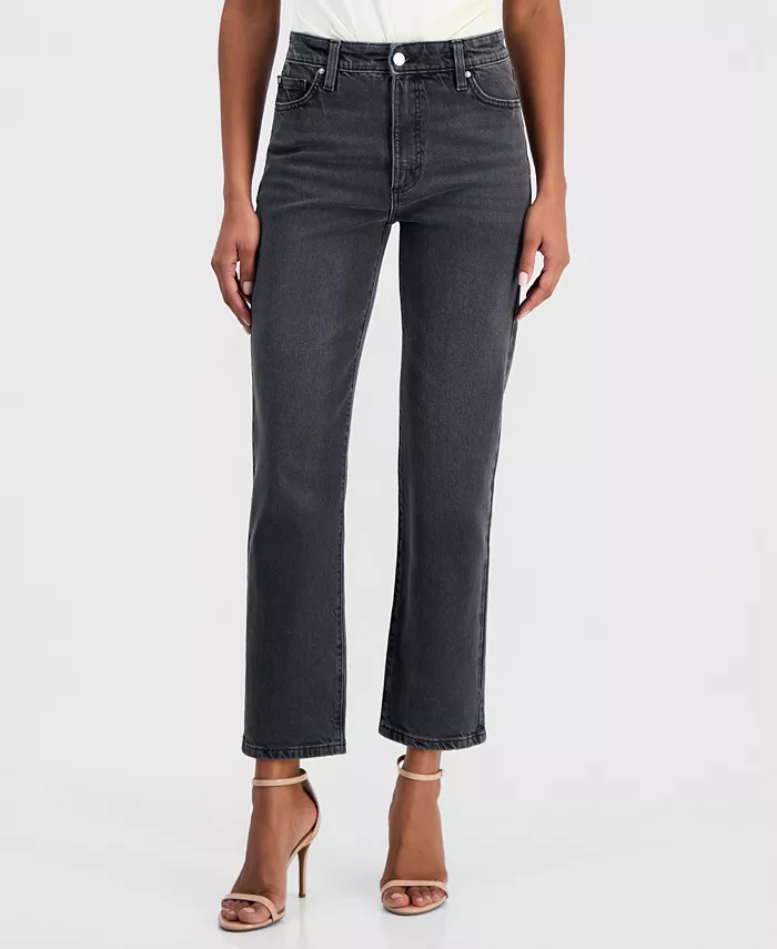 Women's High-Rise Straight Ankle Jeans - thumbnail 8