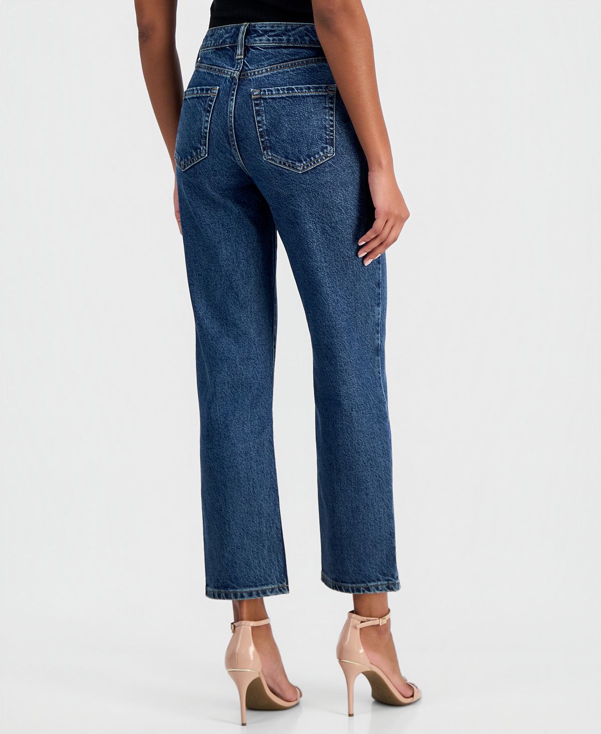 I.N.C. International Concepts Women's High-Rise Straight Ankle Jeans, Macy's Exclusive view 2 — MAYCSS fashion products
