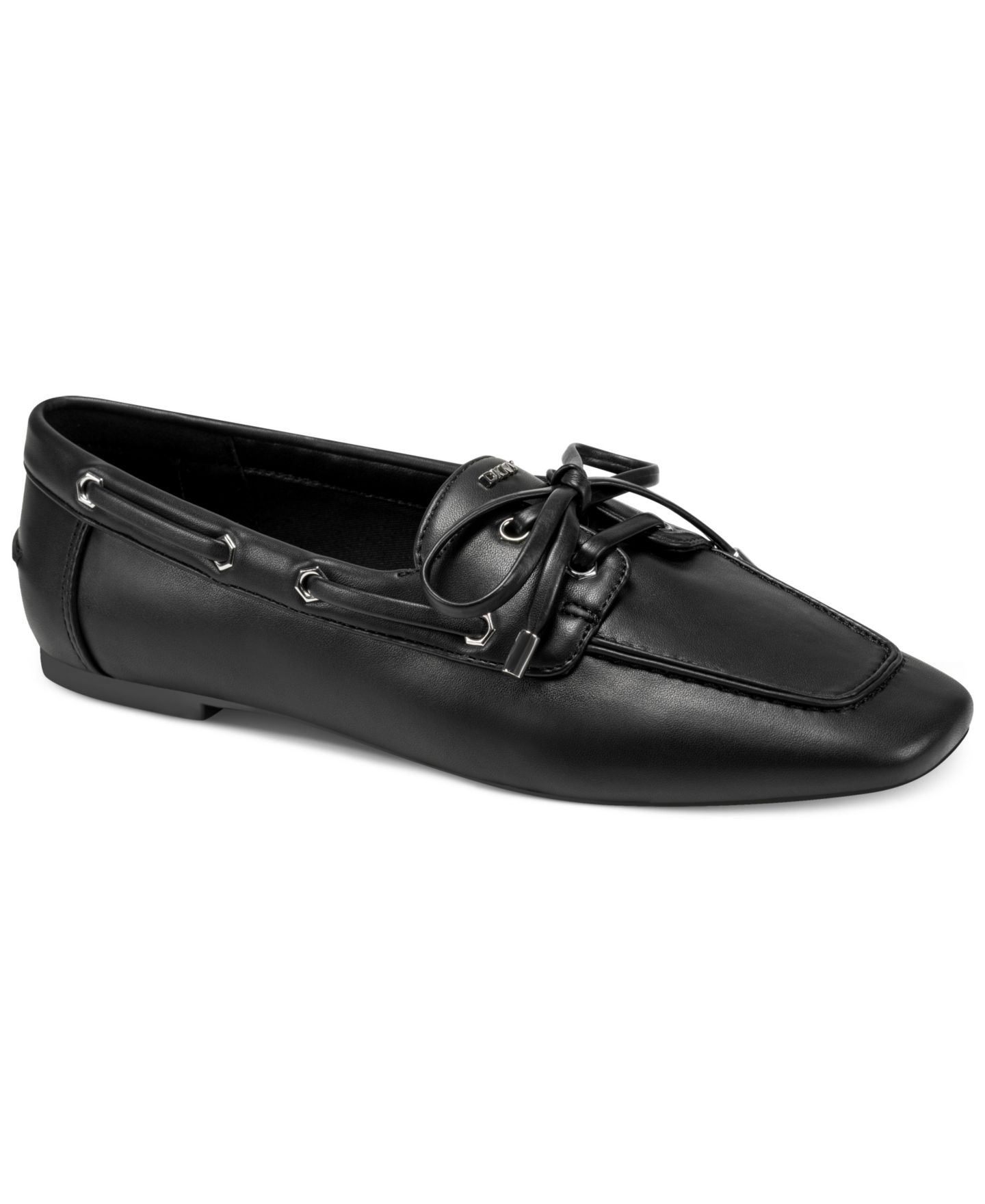Женские туфли DKNY Delmar Slip-On Boat, цвет: Чёрный — фото 1