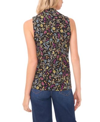 Women's Printed Wrap Top
